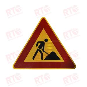 Pegatinas reflectantes de señal de tráfico de advertencia de carretera de aluminio directo de fábrica de alta visibilidad - Product Image 4