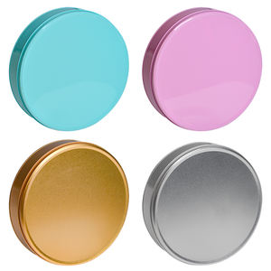 Logo personalizzato promozionale forma rotonda scatola di latta di metallo scatole di immagazzinaggio di caramelle in metallo barattolo di imballaggio - Product Image 1