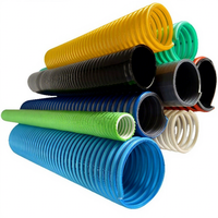 Tuyau d'aspiration en PVC renforcé en spirale pour applications de drainage et d'eau, haute pression, durable, flexible, tailles de 1/2 pouce à 14 pouces