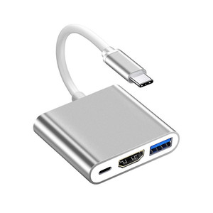 Đa cổng cáp 4K 3-in-1 Type-C HUB Adapter USB C để HDTV + USB3.0 Cáp Adapter Dock Hub - Product Image 3