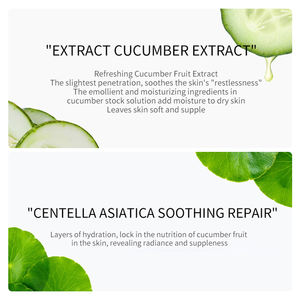 <span class=keywords><strong>Masque</strong></span> facial au <span class=keywords><strong>concombre</strong></span>, collagène et vitamine C bio, sans silicone, hydratant, anti-rides, éclaircissant et resserrant les pores, best-seller - Product Image 3