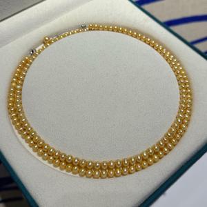 Wholesale 11-12mm Peacock Green Pearl Pendant Necklace <b>Simple</b> Versatile Strong Light Live Streaming Supply Delivery Available - Product Image 1