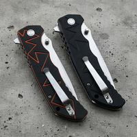 Couteau pliant EDC 8,8 pouces Bestseller en acier 5Cr13 avec manche G10, clip ceinture à roulement, outil portable pour camping en extérieur, qualité industrielle OEM