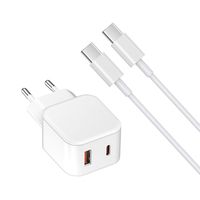 Chargeur UE 20W PD Charge rapide Chargeur d'usine d'origine Chargeur Type C Chargeur pour téléphone 16 15 14 13 12 Pro Max
