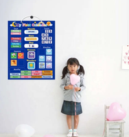 Jouet éducatif coloré pour la maternelle, la maison et les sorties, aimant de réfrigérateur pour la reconnaissance des saisons et des temps