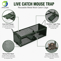 Piège à souris réutilisable en métal pour capture vivante, cage anti-nuisibles à capture multiple pour usage intérieur et extérieur