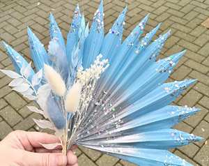 Décoration de gâteau, glace, bleu, siphon, fleurs séchées, toppers de cupcakes - Product Image 2