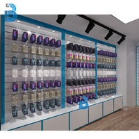 Petit présentoir de magasin mobile pour accessoires de téléphonie, vitrine de design intérieur pour boutique