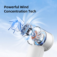 Ventilateur portable USB Type C haute vitesse, prix compétitif, alimentation électrique par batterie, design sans lame, voiture, extérieur, plastique