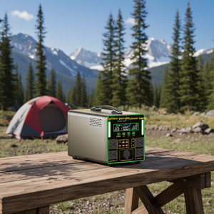 Alimentatore <span class=keywords><strong>Mobile</strong></span> LiFePO4 da Esterno 220V 600W/1008Wh Onda Sinusoidale Pura Grande Capacità per Campeggio, Auto e Accumulo Energetico - Product Image 1