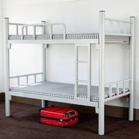 Lit mezzanine en métal gain de place, nouveau style avec bureau intégré, cadre en fer, taille complète