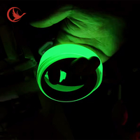 Ruban adhésif fluorescent en PVC acrylique super lumineux, auto-adhésif, étanche, durable, pour décoration de scène, avertissement longue durée