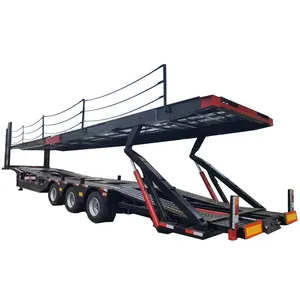 Three Axle utility 6-8 Cars Double Floor Truck Car Carrier deck auto hauler 6 8 10 car carrier semi trailer made in China