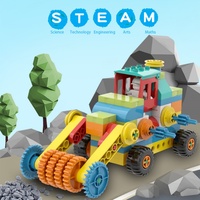 Ensemble de 117 blocs de construction électroniques en plastique ABS avec télécommande, programmation via application mobile, pour enfants de 5 à 7 ans
