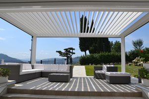 <span class=keywords><strong>Pergola</strong></span> pliable automatique préfabriquée au design personnalisé TOMA, véranda nordique, design extérieur de <span class=keywords><strong>balcon</strong></span> et de jardin, aluminium - Product Image 2