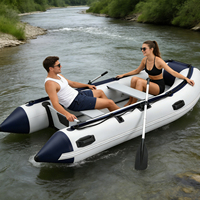 Bateau d'assaut pliable anti-collision, bateau gonflable en PVC, bateau rapide pour la pêche