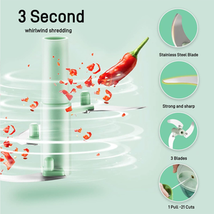 Hachoir manuel multifonctionnel en plastique pour ail, légumes, gingembre et viande - Product Image 5