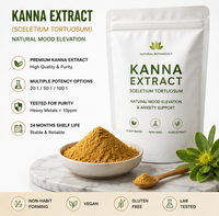 Poudre d'extrait de Kanna (Sceletium Tortuosum) - Extrait végétal de qualité alimentaire 20:1, emballage en fût pour l'équilibre émotionnel