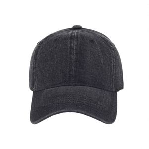 Wholesale Factory OEM 6 Panel Unstructured <b>Plain</b> Custom Jean Hat Washed Denim Baseball <b>Caps</b> - Product Image 5