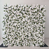 Fondo de Pared de Flores de Seda para Propuesta de Matrimonio, Recepción de Boda, Cabina de Fotos, Decoración de Fiesta - Diseño Romántico Personalizable