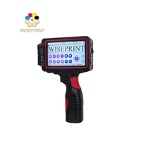 Imprimante jet d'encre portable semi-automatique WISEPRINT TIJ 48mm pour codage par lots, machine à imprimer sur bouteilles PET UV HP-WP500