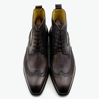 Chaussures Goodyear Welted en cuir pour hommes, bottes en cuir véritable, best-sellers, nouvelles arrivées, mode Chelsea, chaussures de soirée, chaussures de bureau pour hommes