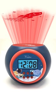 रचनात्मक प्यारे बच्चों की रात प्रकाश संगीत डिजिटल एलसीडी समय प्रक्षेपण प्रोजेक्टर घड़ी रंग डिजिटल अलार्म घड़ी - Product Image 6