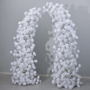 O Novo Arco de Flores Artificiais Rosa Branca Pura é Usado para Decorar o Fundo do Palco de Casamento. - Product Image 5