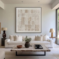 Tableau mural original en acrylique Wabi-Sabi texturé 3D, peint à la main par un artiste, nature morte, décoration minimaliste pour la maison et l'hôtel, ambiance sereine