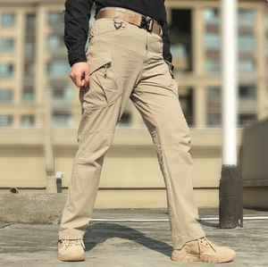 <span class=keywords><strong>Pantalon</strong></span> cargo pour homme, style tactique, multi-poches, <span class=keywords><strong>pantalon</strong></span> de travail, coupe droite, utilitaire, <span class=keywords><strong>randonnée</strong></span> en plein air, streetwear, <span class=keywords><strong>beige</strong></span> - Product Image 1