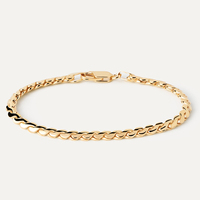 Bijoux simples, bracelet en argent sterling 925 plaqué or 18 carats, grande chaîne serpent, pour hommes et femmes, bijoux universels pour le poignet, cadeau