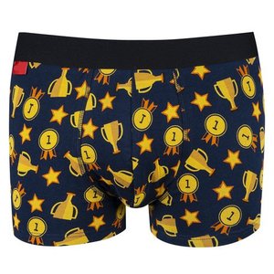 Calzoncillos bóxer de algodón antibacterianos de tiro medio transpirables negros para hombre, conjunto de ropa interior de punto y calcetines planos para hombre - Product Image 3