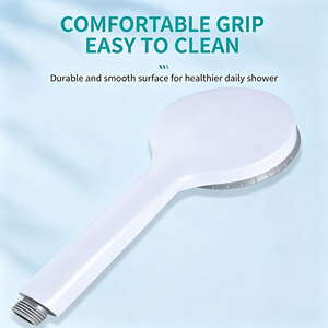 Hochdruck-ABS-<span class=keywords><strong>Handbrause</strong></span> mit großem Sprühkopf, weiß, für Badezimmer-Dusche, als Ersatz für die Dusche - Product Image 4