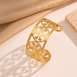 Pulsera <span class=keywords><strong>de</strong></span> <span class=keywords><strong>Diseño</strong></span> en Acero Inoxidable 304 <span class=keywords><strong>de</strong></span> <span class=keywords><strong>Alta</strong></span> Calidad, Chapada en Oro <span class=keywords><strong>de</strong></span> 18K, Venta al Por Mayor - Product Image 3