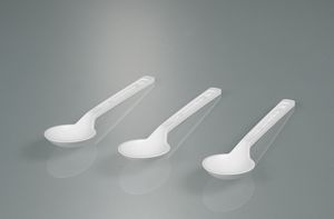 Fournitures de laboratoire à forte demande, cuillères blanches en PS à usage unique, fabriquées en salle blanche, conformes aux normes alimentaires, emballées individuellement, Burkle GmbH 2,5 ml-10 ml - Product Image 5