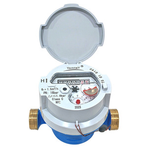 YomteY Water Meter DN15 Brass Class C Rotary Single Flow Dry Type Cold Water Meter for Household Use - Product Image 1