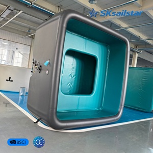 SPA <span class=keywords><strong>Gonflable</strong></span> <span class=keywords><strong>Carré</strong></span> avec Banc, Pliable et Portable, pour Massage et Nage en Extérieur – Approvisionnement Direct Usine - Product Image 2