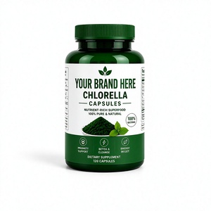 Cápsulas de Chlorella de su Marca, 120 Unidades, Suplemento Dietético Natural Puro, Apoyo Inmunológico, Desintoxicación, Salud Digestiva - Product Image 1