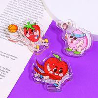 Carpeta de Clip de manual creativo de ardilla voladora de Chiikawa Clip de PP de acrílico de dibujos animados lindo con patrón de dibujos animados de animales de plástico