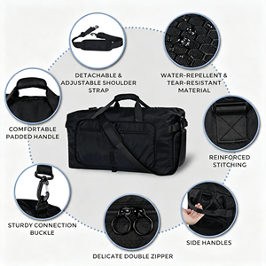Bolsa de Viaje Impermeable, Bolsa Deportiva, Bolsa de Gimnasio, Bolsa de Hombro Grande, Bolsa de Moda para Fitness, Bolso de Mano para Mujer - Product Image 1