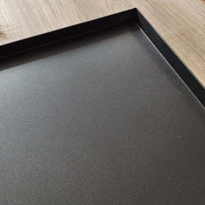 Plateau de cuisson plat en métal classique antiadhésif et écologique, à <span class=keywords><strong>angle</strong></span> droit, pour biscuits, gâteaux, pains, hamburgers, moule à pâtisserie, <span class=keywords><strong>cuisine</strong></span> à domicile, <span class=keywords><strong>four</strong></span> - Product Image 5