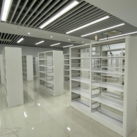 Bibliothèque en métal design moderne vente d'usine étagère de bibliothèque en acier pour la maison bureau école et hôpital stockage de livres pour le salon