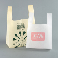 Sac fourre-tout en tissu non tissé avec impression personnalisée, sac de courses non tissé écologique, gilet de supermarché, sac pour t-shirt, vente en gros