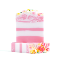 Savon artisanal bio Arket en forme de gâteau rose, emballage personnalisé, vente en gros pour hôtels, blanchissant, pour le bain et les toilettes