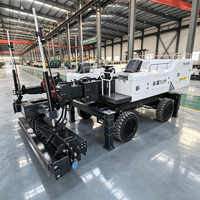 Machine à laser pour le nivellement du béton autopropulsée, niveleuse de sol au laser pour les travaux de pavage en entrepôt