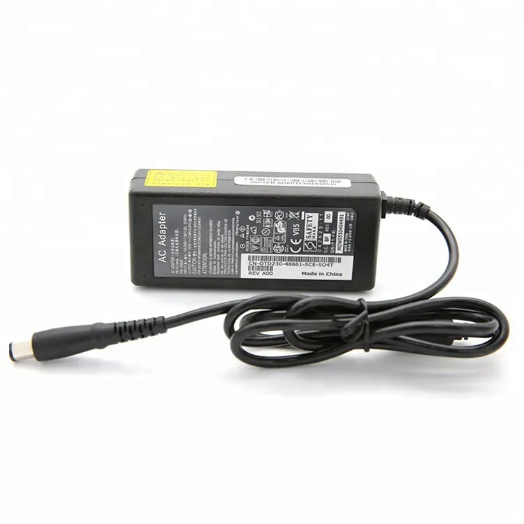 Adaptador 19.5v 3.34a 7.4*5.0mm laptop ac dc, carregador universal adaptador de laptop