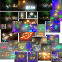 Plaque de Diffraction Grille Effet Feux d'Artifice Anti-buée 46mm Filtre Couleur Lentilles de Lunettes Effet Spécial Lunettes 3D Fabriqué en Chine