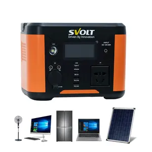 Centrale électrique à batterie Lifepo4 300w Stockage d'énergie portable 300W Sortie 220VAC 50hz 220v Alimentation par panneau solaire Onde sinusoïdale pure