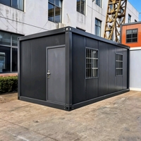 Maisons préfabriquées chinoises prêtes à l'emploi 20ft Portable préfabriqué Structure en acier Oil Camp Office Container House