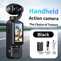 Caméra d'action WiFi de poche, étanche IPX4, 4K, écran rotatif à 90°, effet de filtre ND, time-lapse, enregistreur de vlog portable